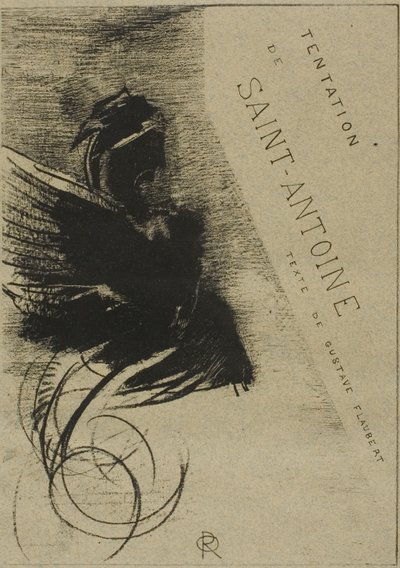 Obálka-Frontispis k Pokušení svatého Antonína od Odilon Redon
