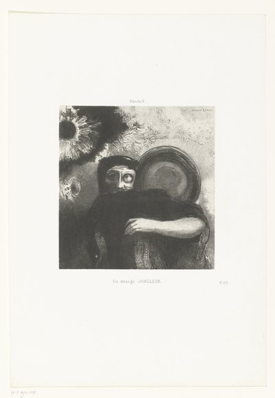 Een vreemde žonglér Podivný žonglér (název na předmětu) od Odilon Redon