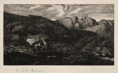 Strach, 1866. od Odilon Redon