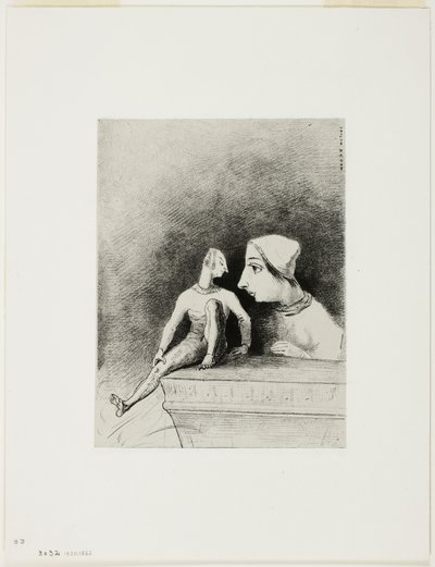 Felineness, deska sedm z In Dreams od Odilon Redon