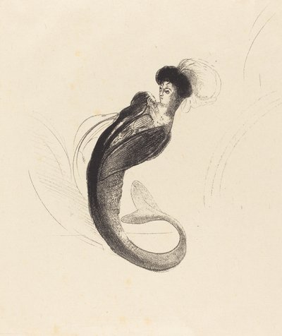 Femme a la Tornee Ornee (Žena s opeřeným kloboukem) od Odilon Redon