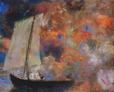 Květinové mraky od Odilon Redon