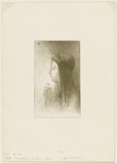 Frontispis pro Chevalieres sentimentales od Ferdinanda Hérolda od Odilon Redon