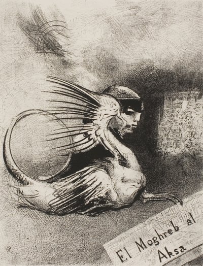 Frontispis pro El Moghreb al Aksa od Edmonda Picarda od Odilon Redon