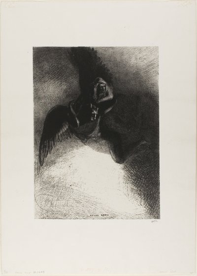 Frontispis k A Gustave Flaubertovi (To Gustave Flaubert) od Odilon Redon