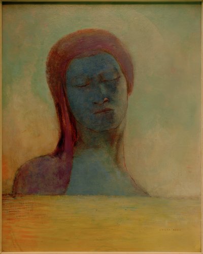 Zavřené oči od Odilon Redon