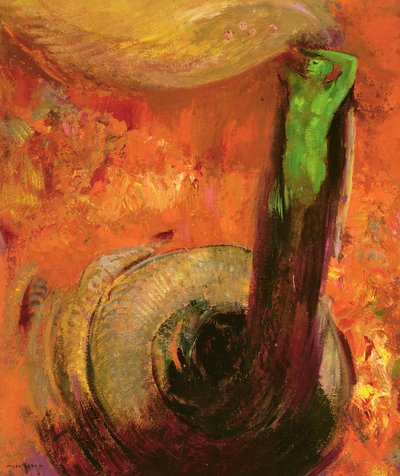 Zelená smrt, kolem roku 1905 od Odilon Redon