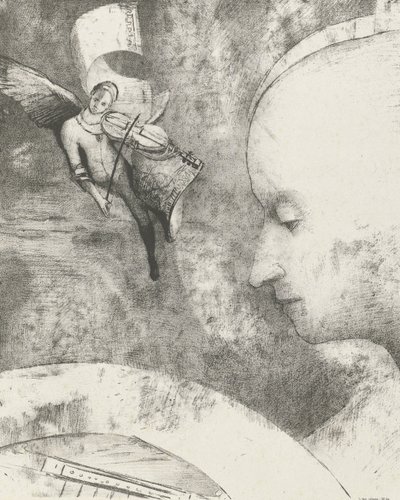 Nebeské umění, 1894 (tisk) od Odilon Redon