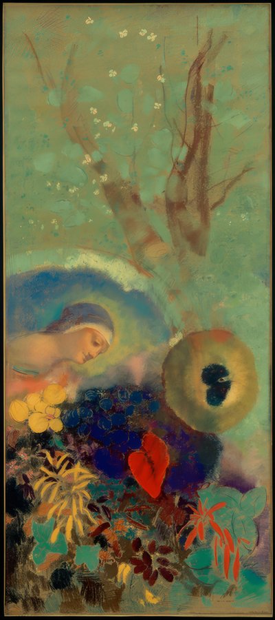 Pocta Leonardu da Vincimu od Odilon Redon