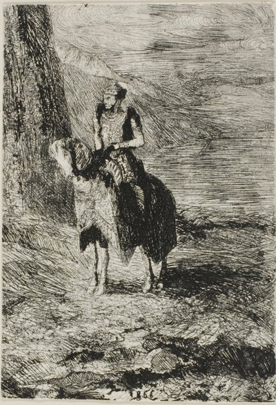 Jezdec čeká od Odilon Redon