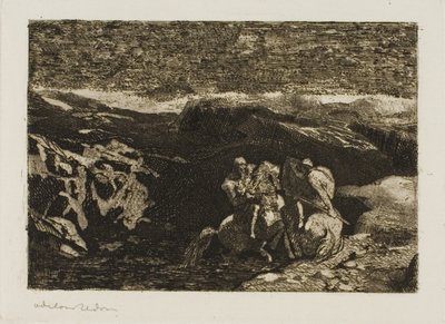 Jezdci v boji od Odilon Redon
