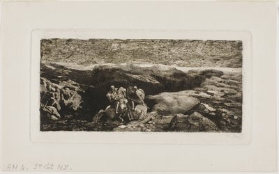 Jezdci v boji od Odilon Redon