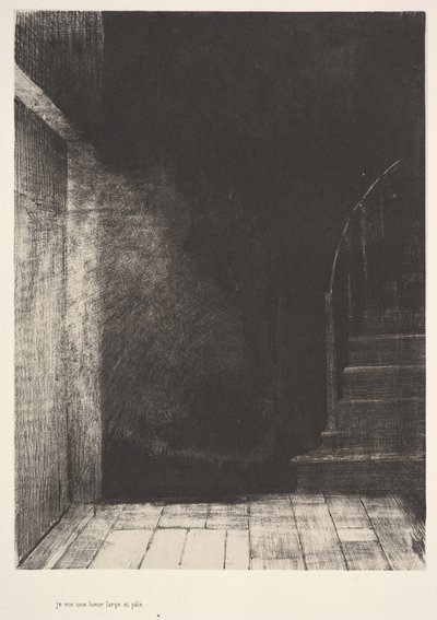 Viděl jsem záblesk světla, velký a bledý, 1896. od Odilon Redon