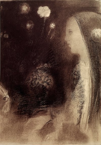 Ve snu Rytina Odilona Redona (1840-1916) 1879 Paříž, soukromá sbírka od Odilon Redon