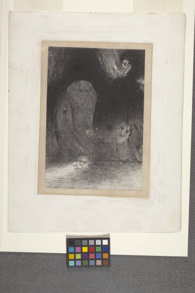 Několikrát jsem viděl v nebi (litografie na papíře s nášivkou) od Odilon Redon