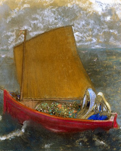 Žlutá plachta (The Yellow Sail) od Odilon Redon