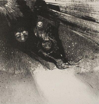 Larvae So Bloodless and So Hideous, deska 5 ze 6 od Odilon Redon