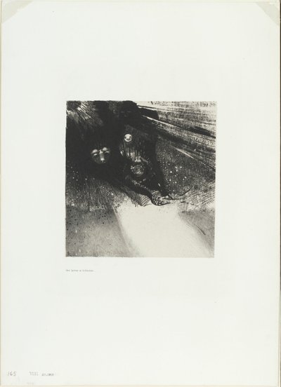 Larvae So Bloodless and So Hideous, deska 5 ze 6 od Odilon Redon