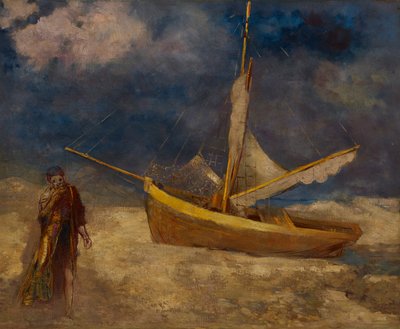 Šílený rybář od Odilon Redon