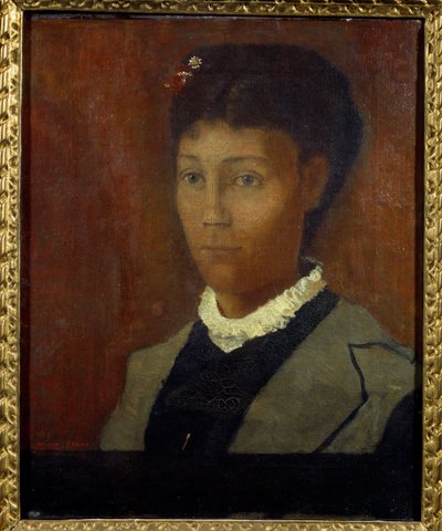 Madame Odilon Redon Portrét Camille Redon rozené Falteové (1853-1923) od Odilon Redon