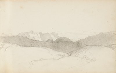 Stránka ze skicáku, "Baskicko", 1862-63 od Odilon Redon
