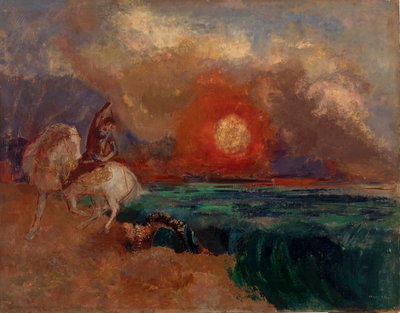 Svatý Jiří a drak od Odilon Redon