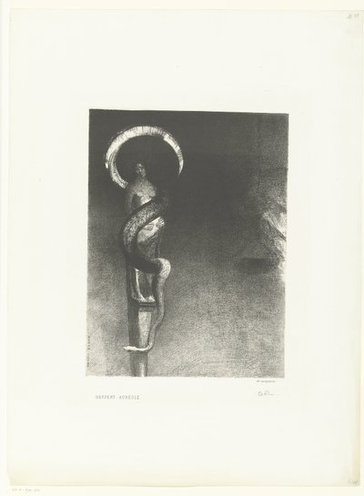 Slangenaureool Serpent-Aureole (název na objektu) od Odilon Redon