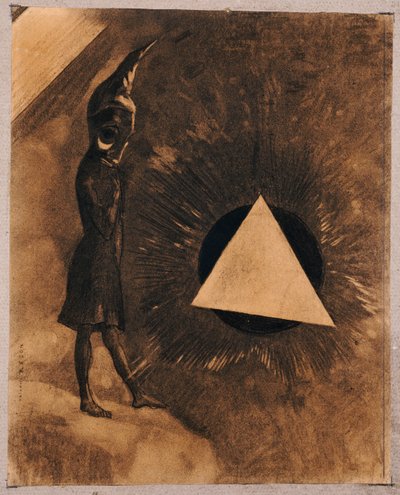 Concern for Absolute. Philosopher, 1881 od Odilon Redon
