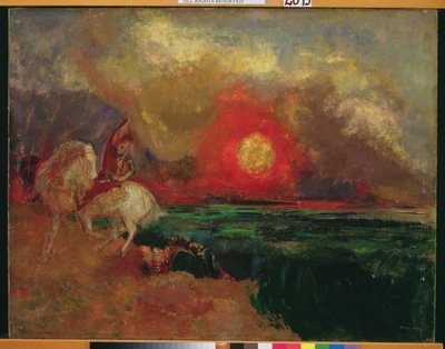 Svatý Jiří a drak od Odilon Redon
