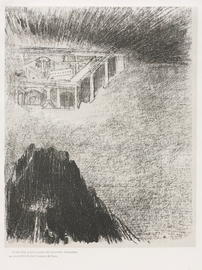 Apokalypsa svatého Jana: A já, Jan, viděl jsem svaté město, Nový Jeruzalém., 1899. od Odilon Redon
