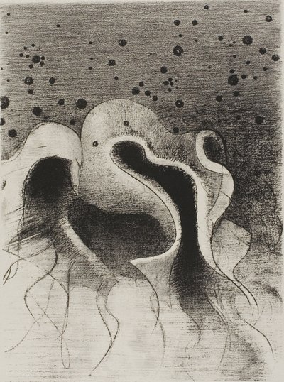 The Beasts of the Sea, Round Like Leather Bottles, deska 22 z 24 od Odilon Redon
