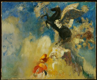 Černý Pegas od Odilon Redon