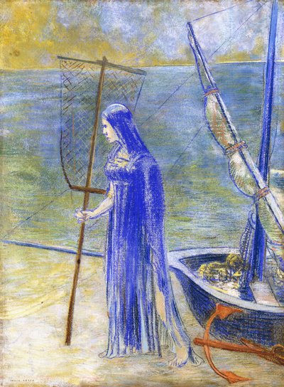 Rybářka, 1900 od Odilon Redon