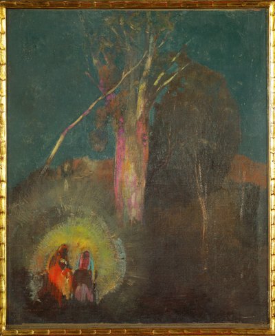 Útěk do Egypta (malba na plátně) od Odilon Redon