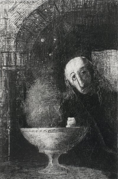 The Infinite Search, from Night, 1886 od Odilon Redon