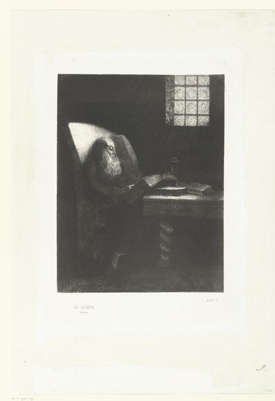 The Reader, 1892 (tisk) od Odilon Redon