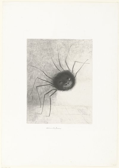 The Spider, 1887 (tisk) od Odilon Redon