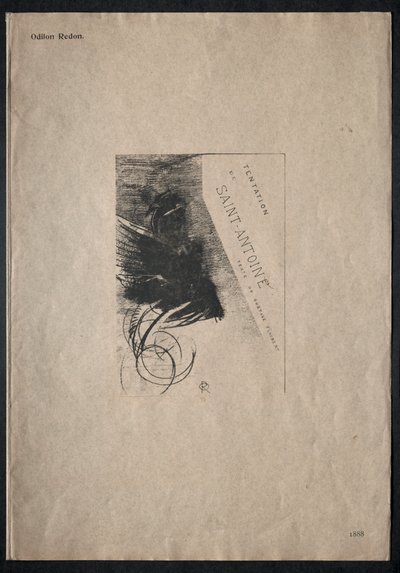 The Temptation of Saint Anthony First Series: Cover, 1888. od Odilon Redon