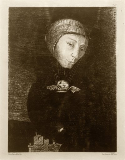 Smutný vzestup od Odilon Redon