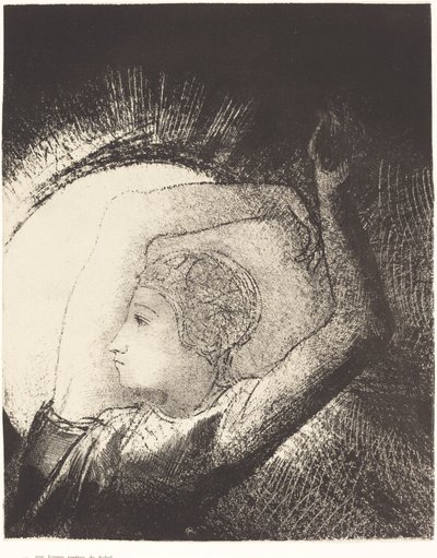 Žena oděná sluncem od Odilon Redon