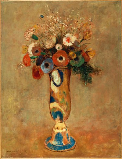 Váza s květinami, 1912 od Odilon Redon