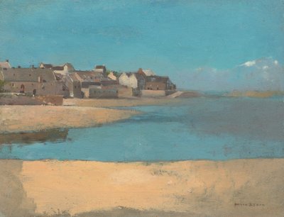 Vesnice u moře v Bretani, c. 1880. od Odilon Redon