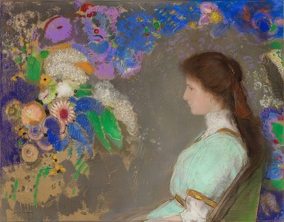 Violette Heymannová. 1910 od Odilon Redon