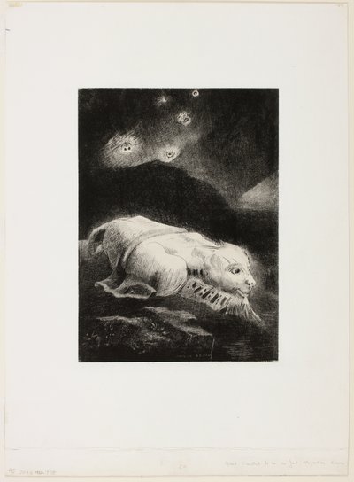 When Life Was Awakening in the Depths of Obscure Matter, deska 1 z 8 z "Les Origines" od Odilon Redon