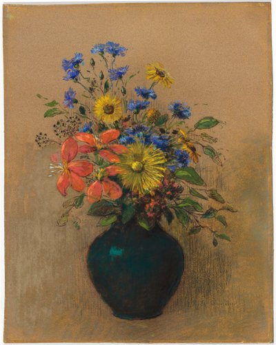 Divoké květiny od Odilon Redon
