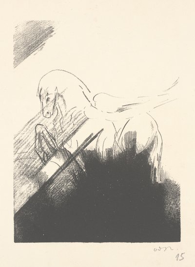 Okřídlený kůň od Odilon Redon
