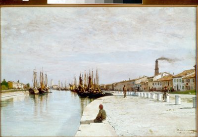 Marina z Rimini (olej na plátně od Odoardo Borrani
