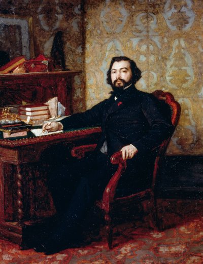 Lakimies Aristide Minellin muotokuva, Odoardo Borrani (1833-1905), öljytaulu, 40,5x32,5 cm od Odoardo Borrani