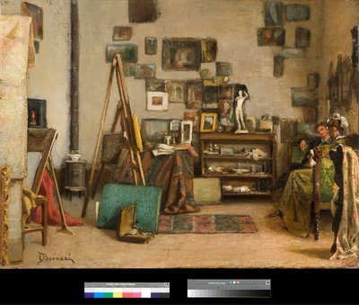 Dílna, Odoardo Borrani (1833-1905) 1885 Soukromá sbírka od Odoardo Borrani