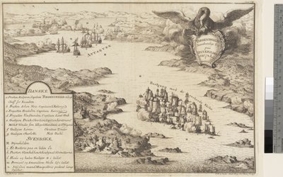 Tordenskjoldův vlak v Dynekilden 1716 od Odvardt Helmoldt de Lode